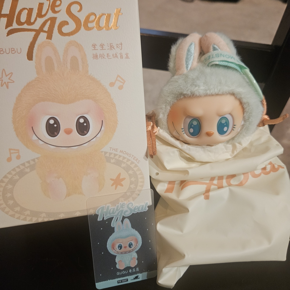 SOLD Labubu Have A Seat "QuQu" Vinyl Face Figure